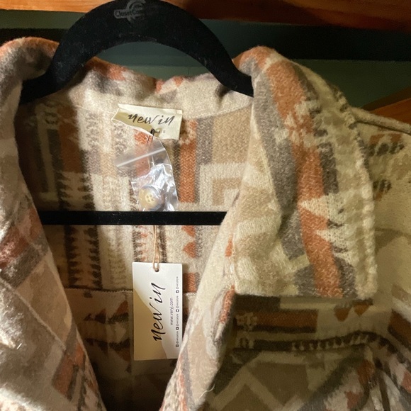 New In Long Aztec Jacket - Picture 3 of 6